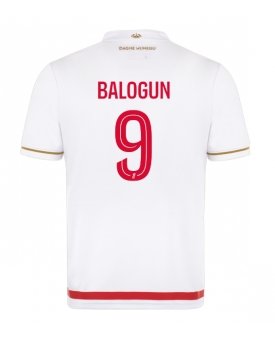 AS Monaco Folarin Balogun #9 Maglia Gara Casa Repliche 2025-26 Maniche Corte